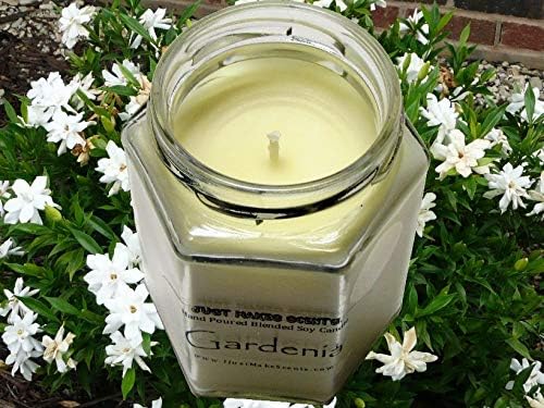 Gardenia Scented Blended Soy Candle | Long Lasting Spring Floral Fragrance | Hand Poured in The USA by Just Makes Scents - Image 3