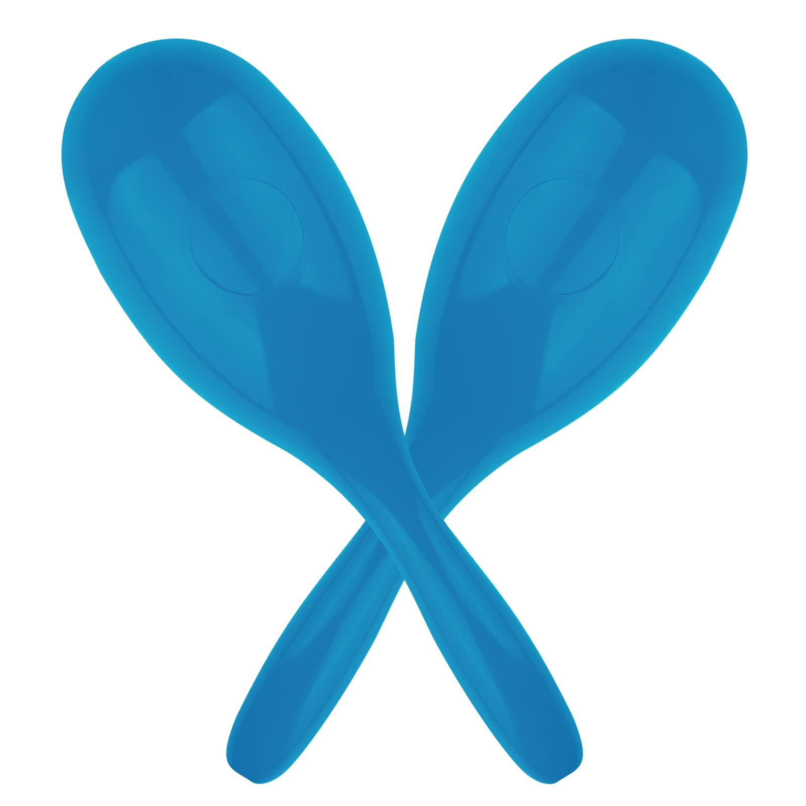 MUSCELL Maracas Loudly Noise Makers Percussion Musical Instruments,Durable ABS Plastics Large Maracas 9.5 inch for Cow Bell/Patry/Sporting Events - Blue