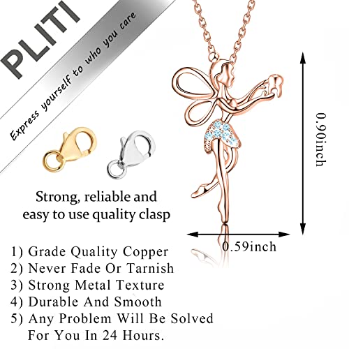 PLITI Tooth Fairy Necklace With Fairy Wings Birthstone Necklace Daughter Birthday Gift Dentist Dental Hygienist Assistant Jewelry Medical Tooth Charm2