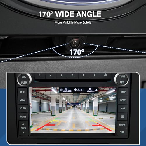 Image of Rear View Backup Reverse Camera Fit for Lincoln MKS 2013-2016,Safety Parking Back Up Assist Camera OE Number EA5T-19G490-AA EA5T19G490AA EA5Z-19G490-B DA5Z-19G490-A