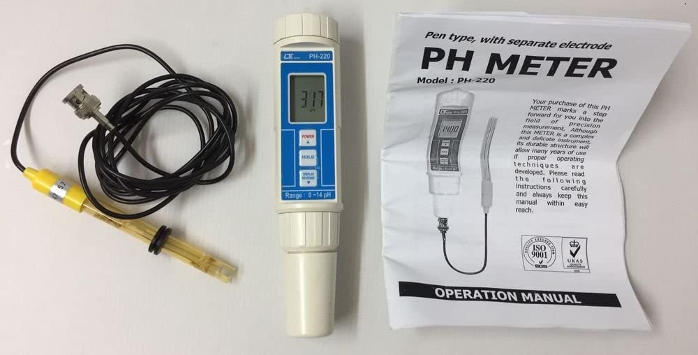 Electronic Soil PH (Rango: 0 a 14) Certificado de calibración del medidor de pH por Instrukart Modelo: PH-220S