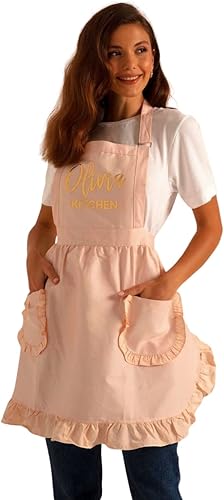 Delantal personalizado, delantal personalizado, regalo de la anfitriona, regalo de la mamá, delantal de las mujeres, delantal retro, delantal con