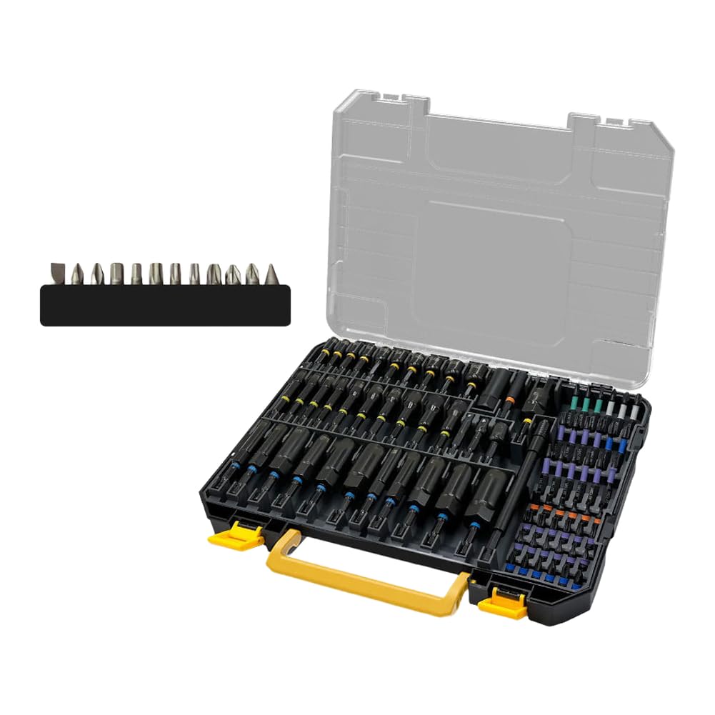 Juego de llaves de vaso de cromo vanadio, kit profesional de reparación automotriz para llaves eléctricas y de aire, estuche de almacenamiento incluido