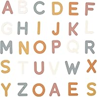 JET LAG Silicone Magnetic Alphabet Letters & Numbers, 30PCS Safe ABC Puzzle Toys for Toddlers 3+ Preschool Learning