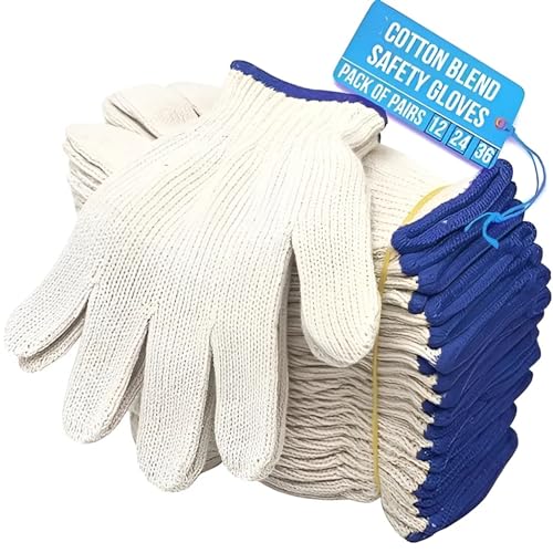STYLERA Pack of 12 Pairs Reusable Knitted Cotton Polyester M...