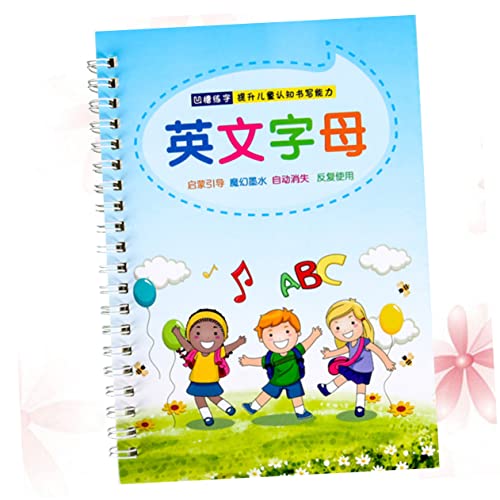 FOYTOKI 描画ツール ライティング練習帳 英語 カリグラフィー グルーブ 幼稚園児 男の子 女の子用 スカイ
