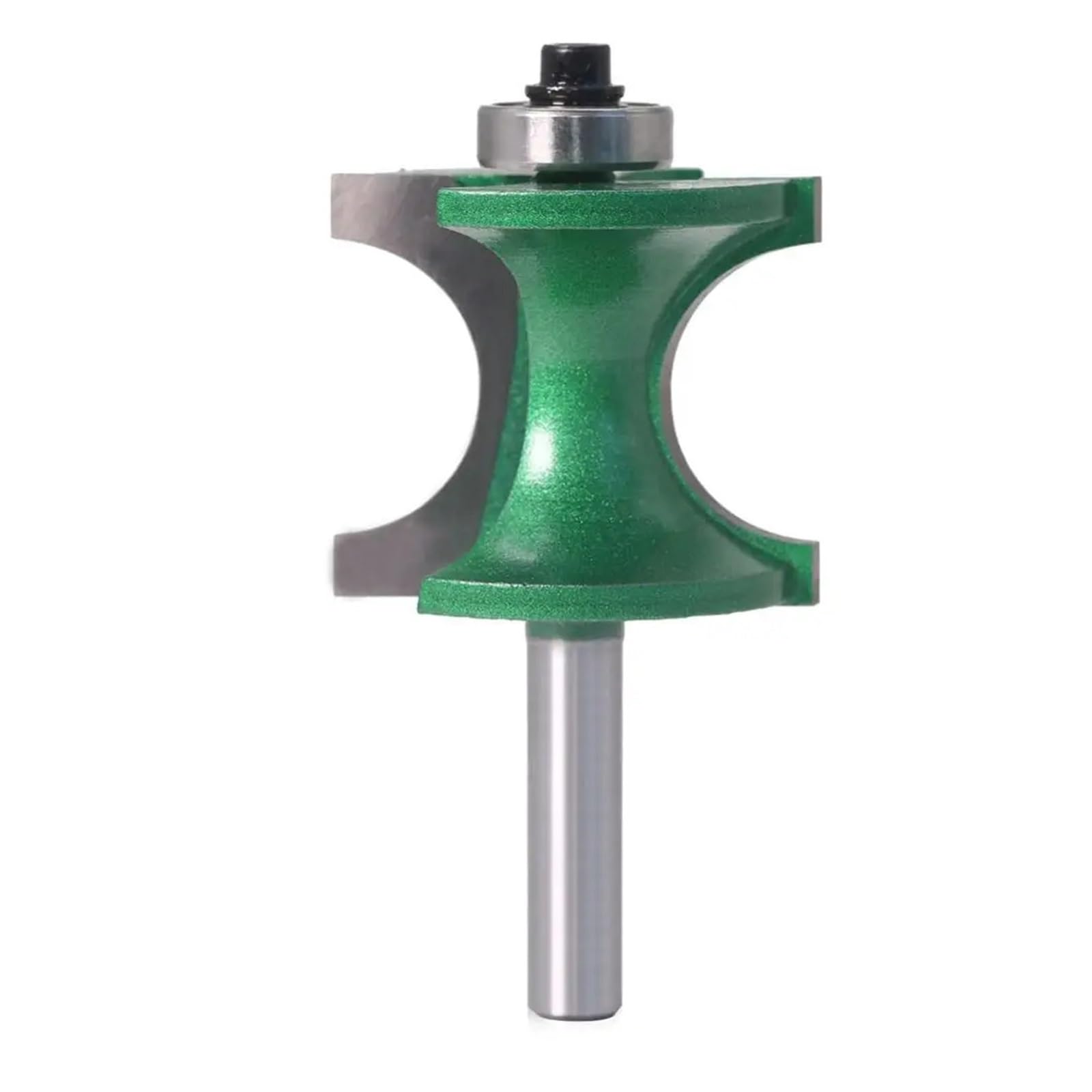 Epaknhgd One Color 1Pcs 8Mm Shank Half Round Bit Endmill Router Bits Wood 2 Flute Bearing Woodworking Tool Milling Cutter