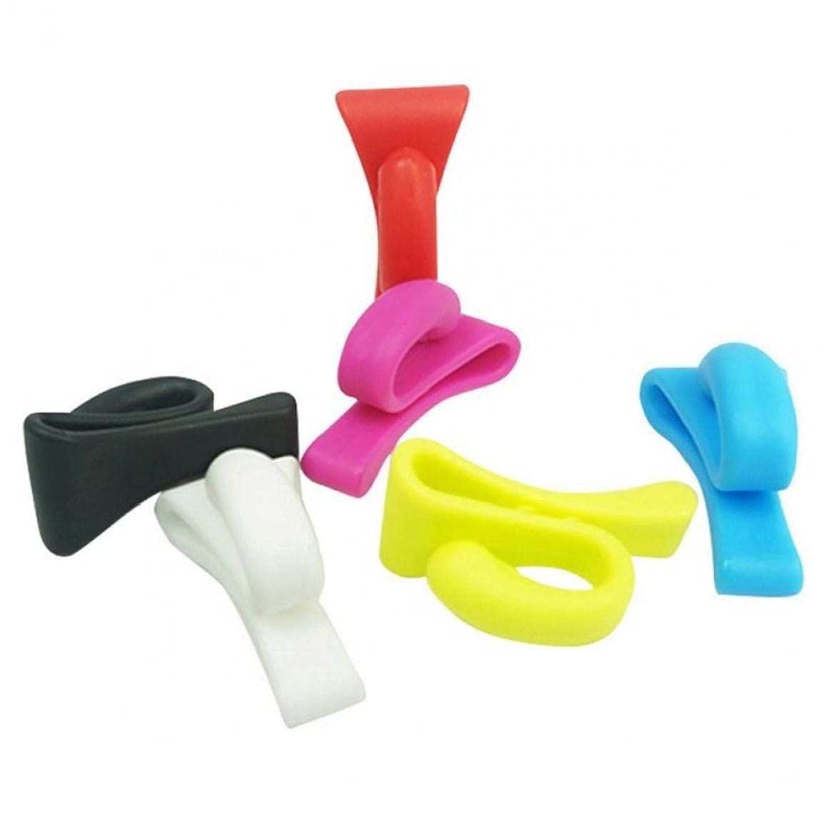 Pinicecore Random Color 4Pcs Plastic Key Holder Anti Lost Bag Hook Mini Handbag Clips Purse Built In Key Hanger Hook