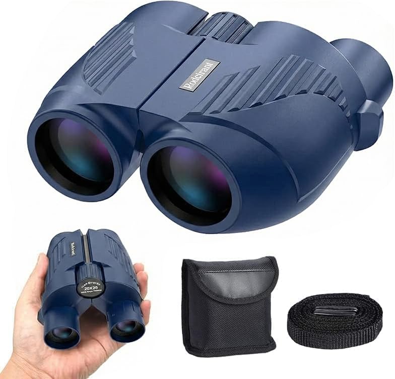 20X25 Compact Binoculars for Adults,Large Eyepiece Waterproof Binocular,Easy Focus Small Binoculars...