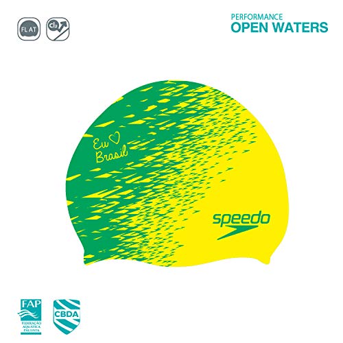 Touca Eu Amo Brasil Speedo Único Amarelo