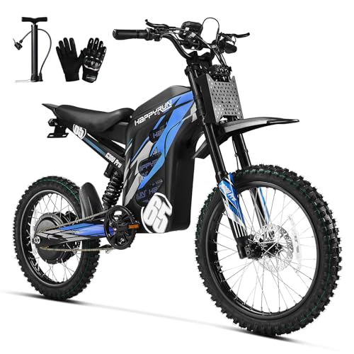 HAPPYRUN G300 Pro Electric Dirt Bike for Adults, 6500W...
