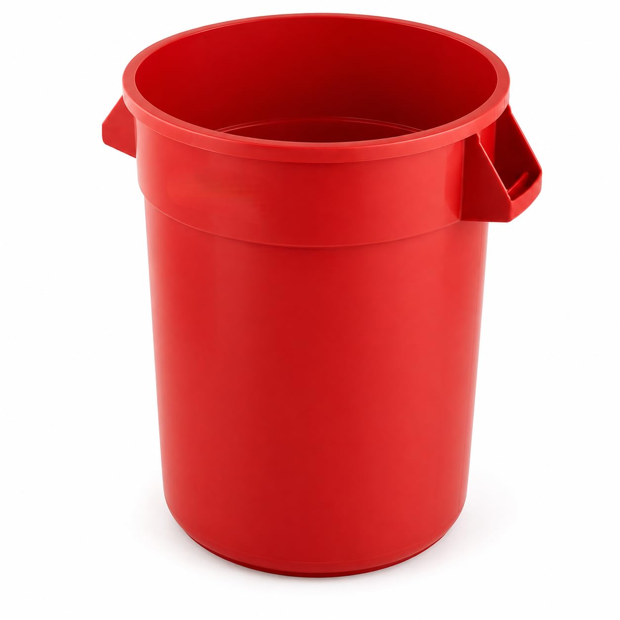 20 Gallon Red Round Commercial Trash Can Ingredient Bin by Glownary – 35 Gallon, 35.0 gallons, Resin, Beige, Model 475tcrnd20rd