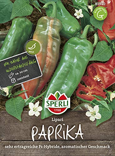 Preisvergleich Produktbild Paprikasamen - Paprika Lipari F1 Hybride von Sperli-Samen