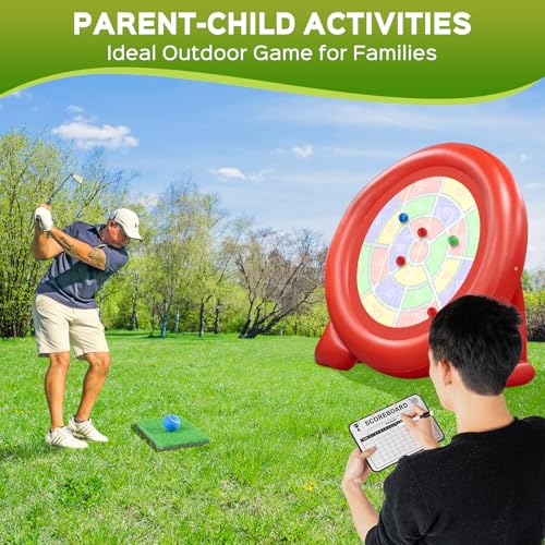 Aufblasbares Dartscheibe, Riesen Kick-Dartscheiben-Spiel im Freien, Golf-Darts Kick Darts für Kinder, Erwachsene, Riesiges Fussball Dartboard, 1.8m Wasserdichtes Dartspiel Karnevalsspiel für Garten – Bild 4