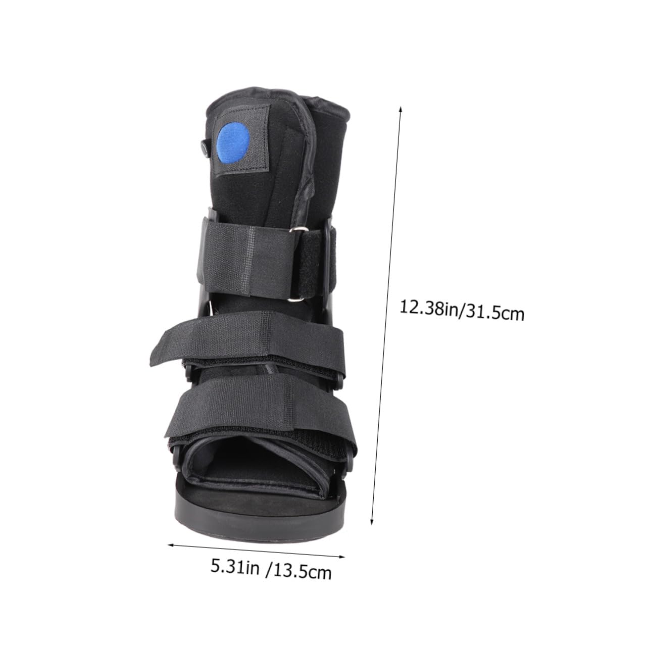 Ankle Fixation Brace Foot Support Boot with Inflatable Cushion, Low-profile Sprain Rehabilitation Shoe for Adults, Medical Post-surgery Walking Boot for Tendon