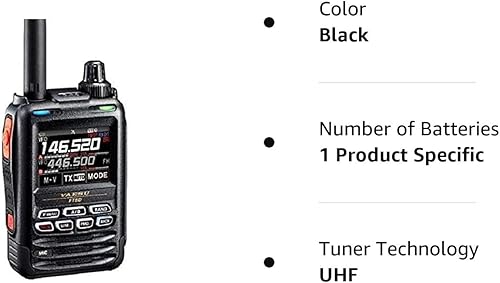 Miniatura 2 de YAESU Yaesu FT-5DR C4FMFM 144430MHz Transceptor digital de doble banda 5W con pantalla táctil negro
