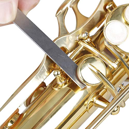 Saxophone Repair Care Kit Included Sax Needle Spring Hook, Key Cover Tool, Sound Hole Tool and Sax Trimming Tools Set for Clarinet, Flute instruments - Thumbnail 2