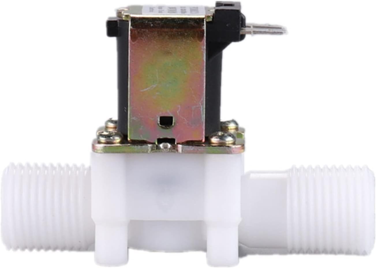 1/2" 3/4" AC 220V DC 12V 24V Male Thread Solenoid Valve Water Control Valve Controller Switch Normally Closed Normally Open(12v-Normally Open,0.75 Inch)