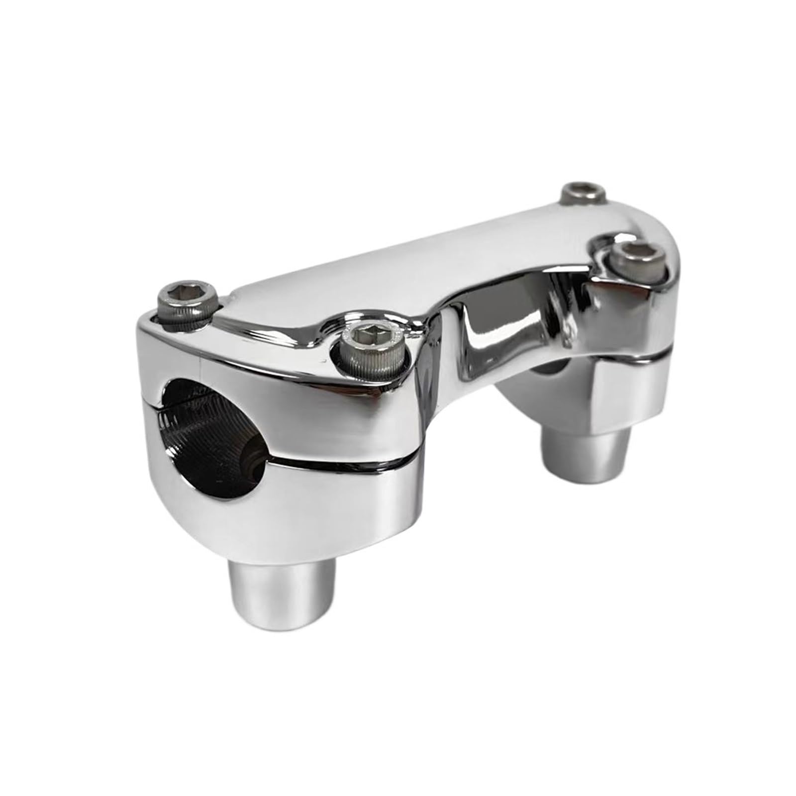 Wsporniki kierownicy Zacisk Podwyższający Kierownicę O Średnicy 1 Cala Pasuje Do Harley Softail Dyna Street Bob Sportster 883Iron Riser zacisk(A3 Chrome)