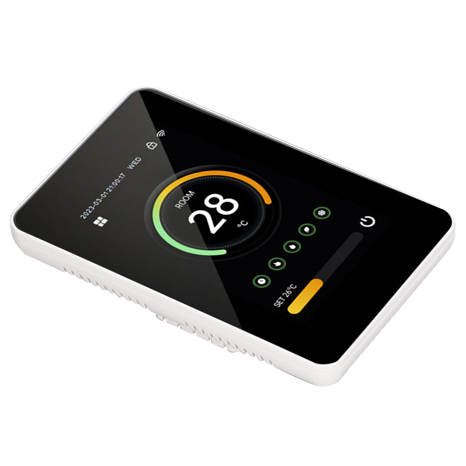 Hyuduo Termostato Digitale Programmabile Smart WiFi Termostato con Schermo Verticale da 4,3 Pollici per il Controllo del di Raffreddamento del Riscaldamento Domestico (3A)
