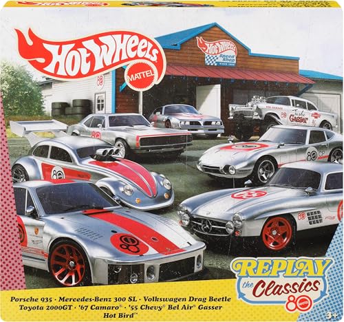 Hot Wheels Mattel 80th Anniversary 7-Pack