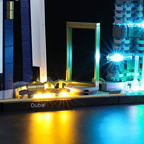 Image of BRIKSMAX LED Lighting Set for Lego Architecture Dubai, Compatible with Lego 21052, 1603 Pieces