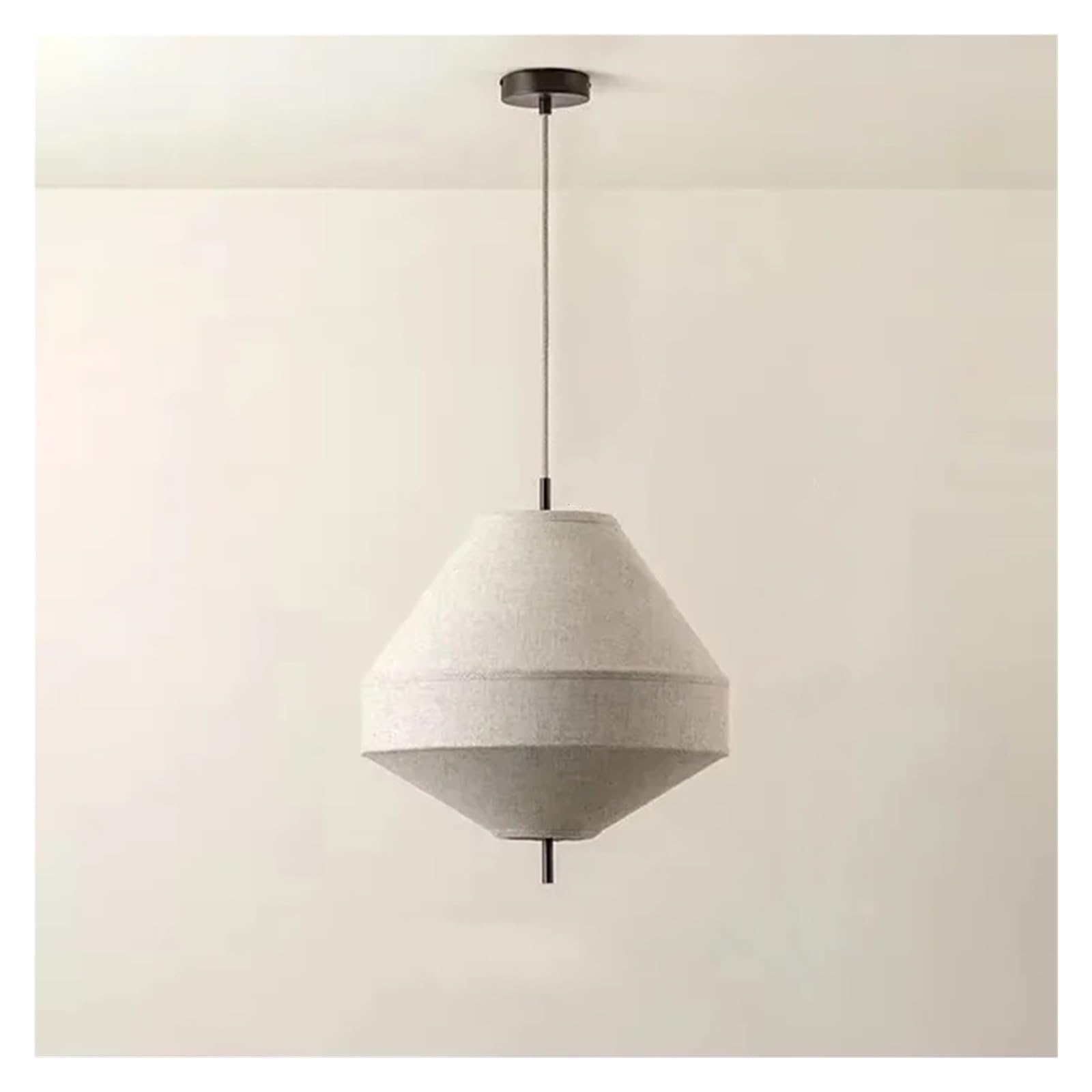 MESOVFCA Fabric Chandelier Tiered Drum Pendant Light for Bedroom Restaurant Living Room Retro Lantern Pendant Lamp,Suitable for Restaurants