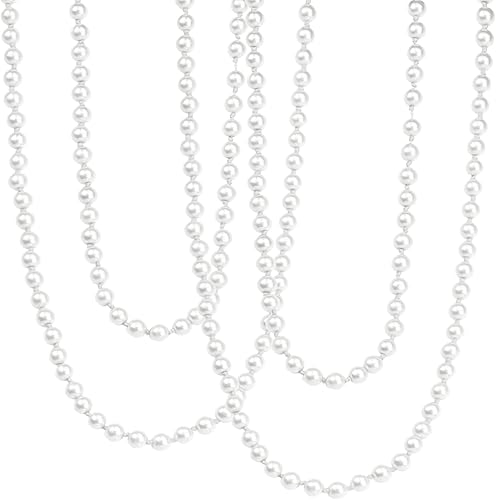 BeautyMood 2 collares de perlas elegante cadena larga de perlas para ropa accesorios de ropa y accesorios de cuentas Coral