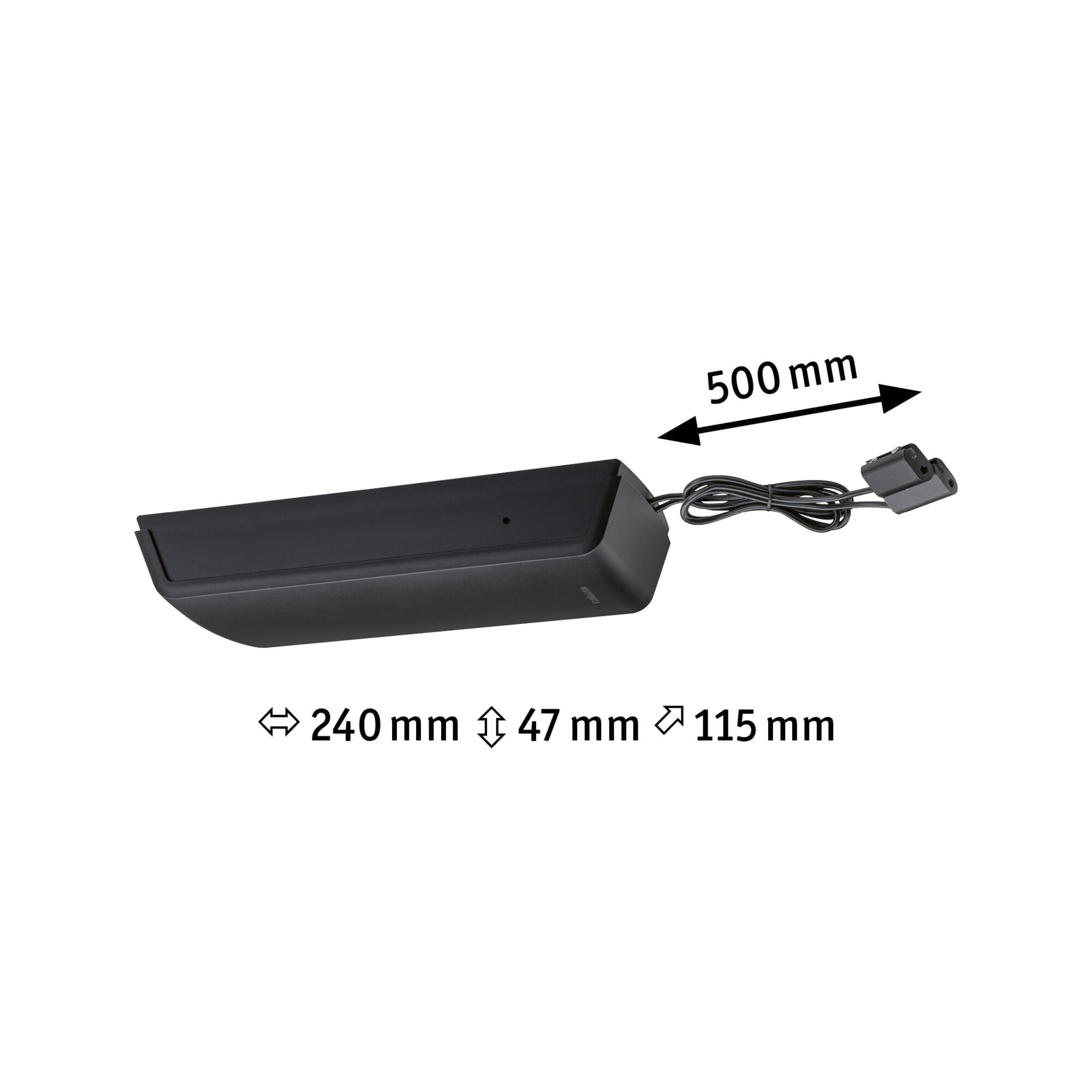 Paulmann 97840 Seilsytem Trafo DC eckig max. 60 Watt erweiterbar Schwarz Kunststoff