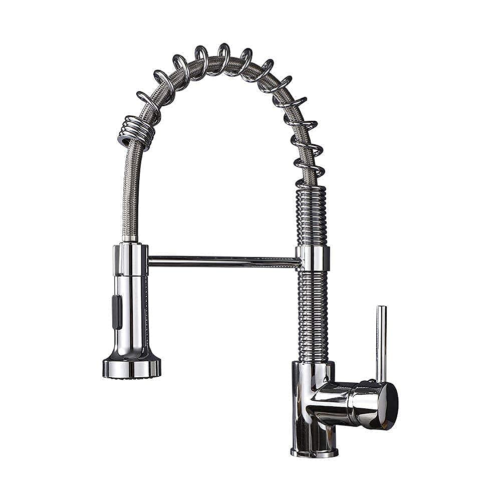 BHFPFZA ry Black Pull Down Kitchen Faucet - ng Pull Out Brass Mixer Tap for Sink - Hot & Cold Water - Ch & el h - Modern Kitchen tial