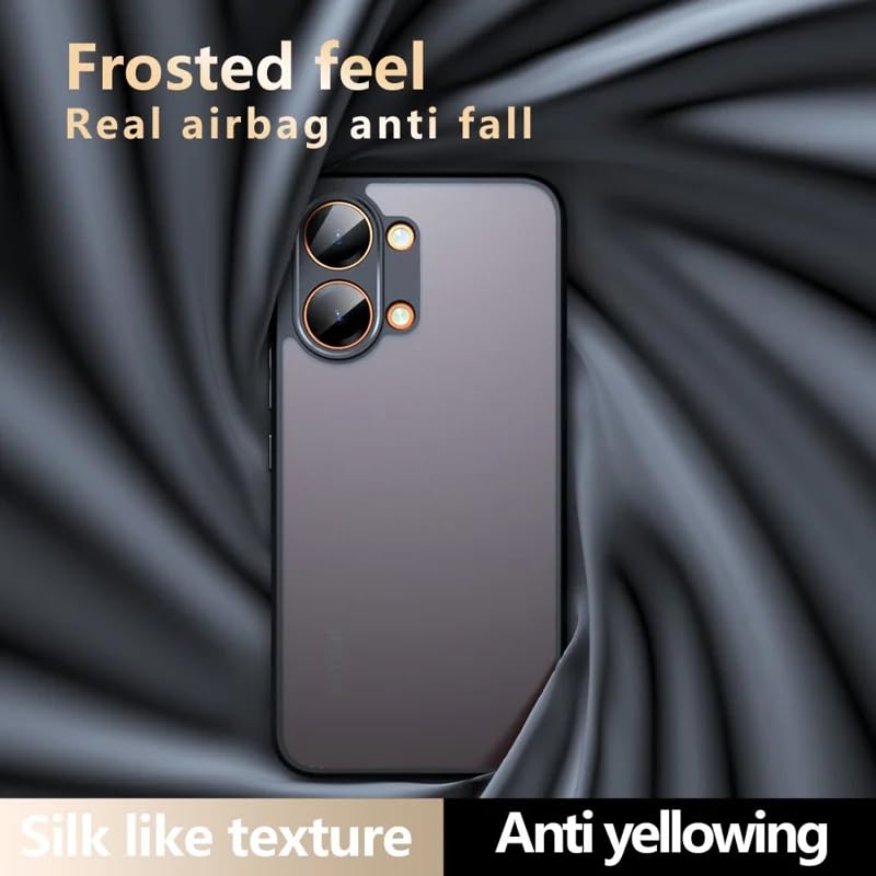 Image of Matte Frosted Back Case for Poco X8 Pro Max 5G, Black