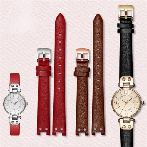 Genuine Leather Watch Strap for Anne Klein Notch AK Girl Simple Elegant Belt Small Dial Retro Band4