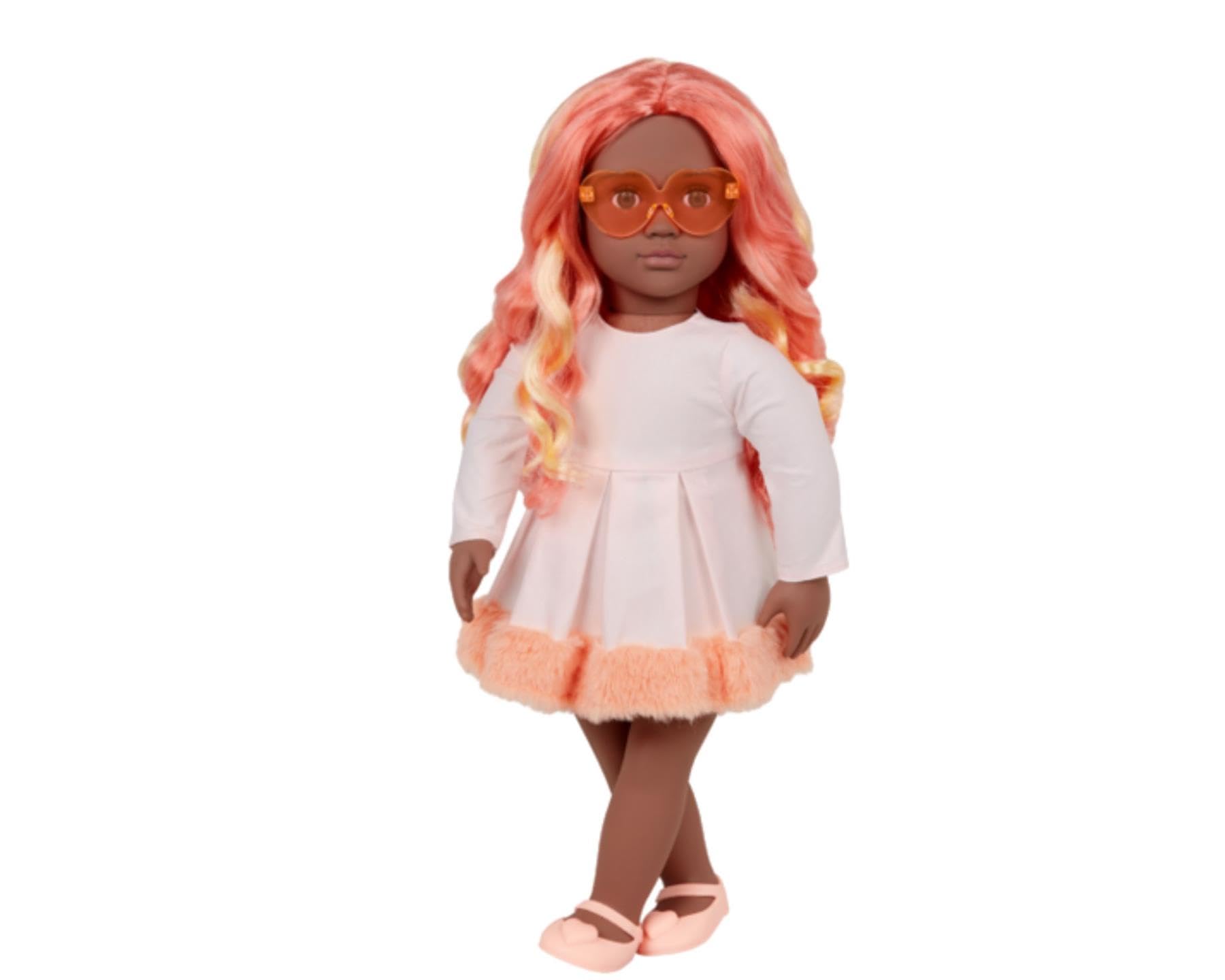 Our Generation Mirabelle - 18-Inch Fashion Doll with Multicolored Hair, Stylish Outfit, and Poseable Features - Doll Clothes and Accessories Compatible - Ages 3+