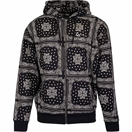 Karl Kani Chest Signature Paisley Zip Hoody Sweatjacke (M, black)