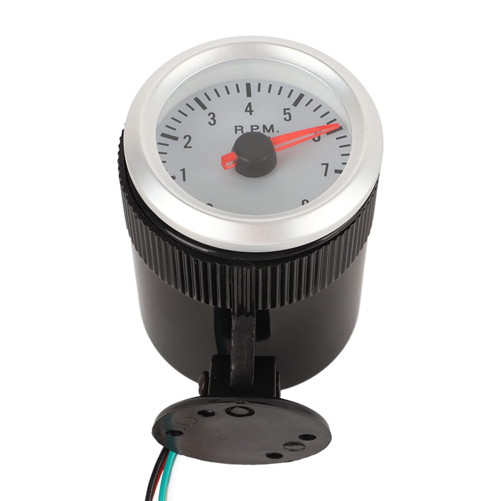 Contagiri 52 Mm con Puntatore Rosso e Quadrante Elettronico Retroilluminato per Veicoli a Benzina, Adatto per Motori 1 4 6 8 Cilindri, Contagiri a LED per Auto e Camion