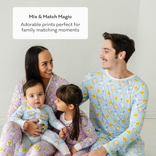 Little Sleepies Men's Pajama T-Shirt, Soft Viscose from Bamboo PJ Top for Family Matching Mens Pajamas Set, Long Sleeve Top4