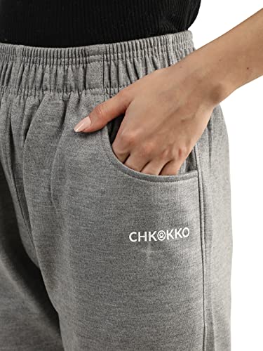 Image of CHKOKKO Women High Rise Gym Wear Sports Fitness Relaxed Track Pant