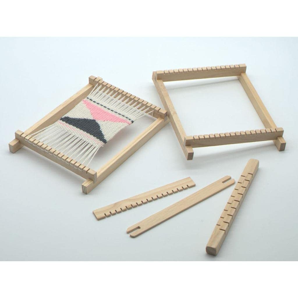 SNAPPSY 4Pcs/Set Traditional DIY Wooden Handloom Machine Weaving Knitting Loom Tool|Premium Craft Tool - - Durable & Versatile for DIY Projects, Home Decor and Professional Use-image-22