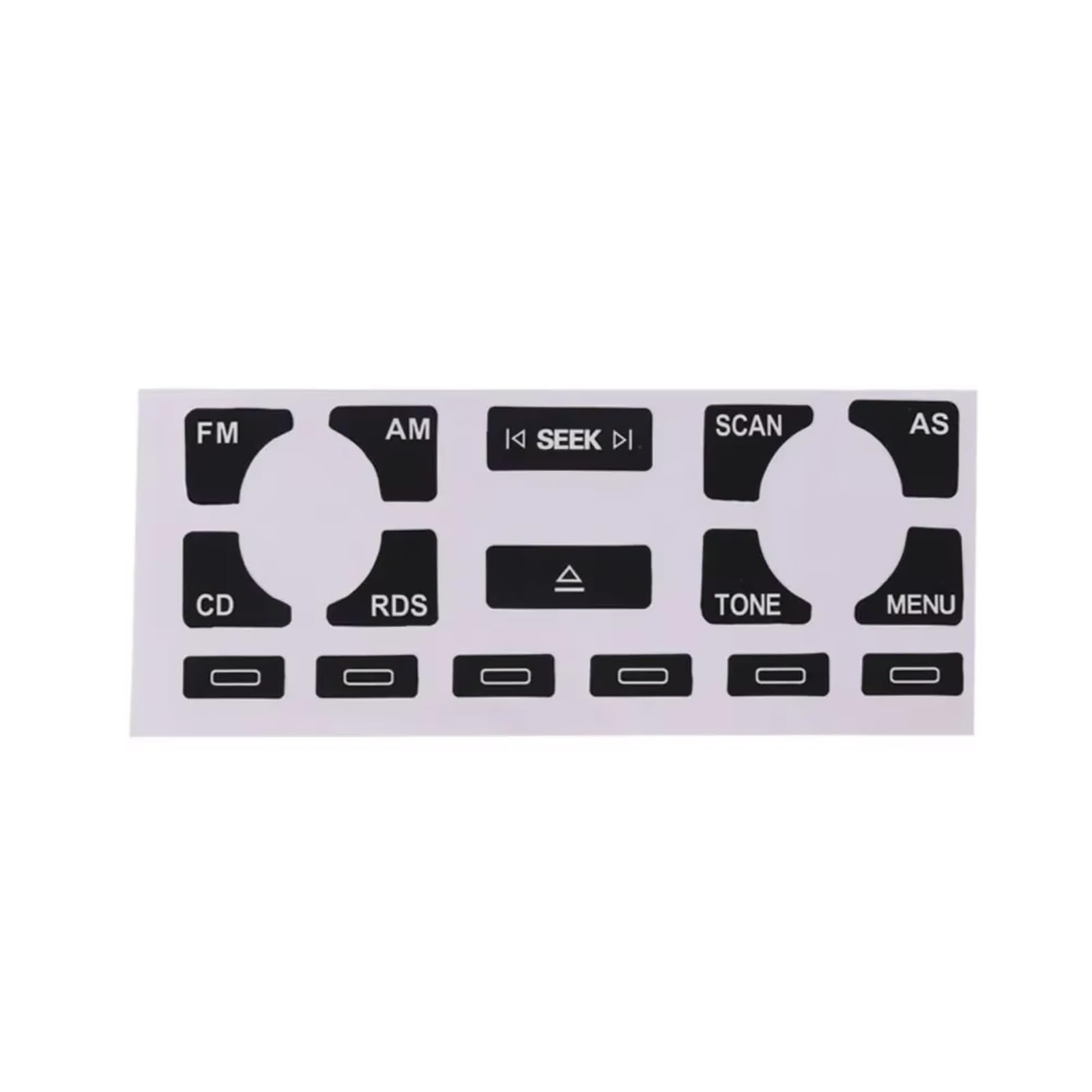 Car Button Stick Compatible with A4 B6 B7 A6 for A2 A3 8L P Car Radio Stereo Peeling Button Repair Decal Stickers Interior Button Sticker Accessories(AS)