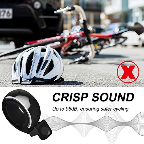 Inscape Data Bike Bell, Loud Crisp Bicycle Bell, Cute Bike Bell Horn for Adults and Kids, Suitable for All Bicycle Handlebars, Road Bikes, Mountain Bikes and Bicycle Bells - Thumbnail 5