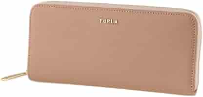 値下げ中　FURLA ベージュ リボン付き長財布 FURLA フルラ 財布 レディース 長財布 アウトレット レザー