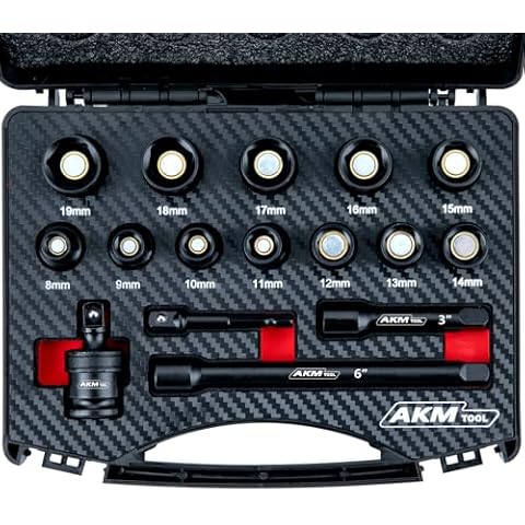 AKM TOOL 16-Piece Magnetic Impact Socket Set Cover