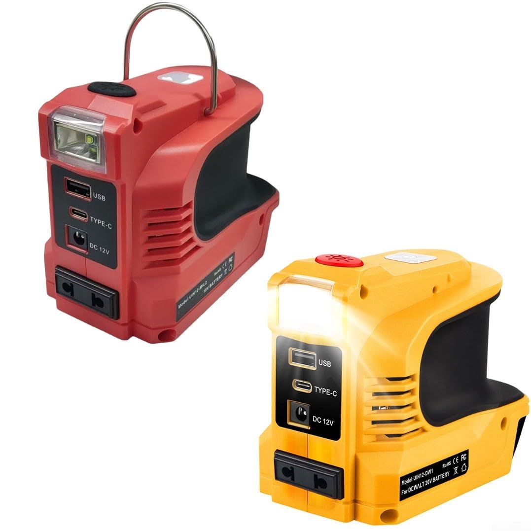 Invertitore 18V 200W DC ad AC 220V Portatile(yellow)