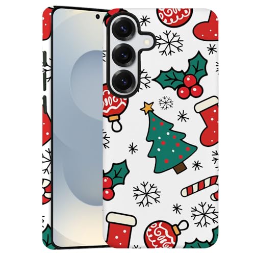 Coque Samsung S25 Noël rouge idéale pour illuminer vos soirées d'hiver en famille