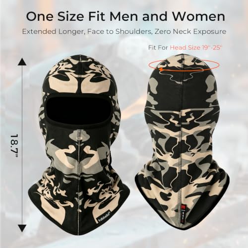 Image of FR Balaclava Face Mask Flame Resistant Balaclava FR Mask for Men Arc Rated NFPA2112 CAT2 Cover Hood for Welding