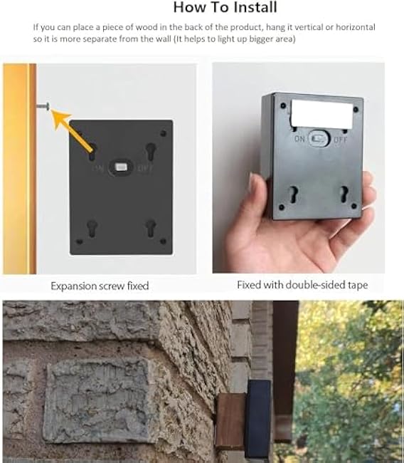 ASLIDECOR Solar Wall Lights UP Down 4 Pack LED Modern Deck Lighting