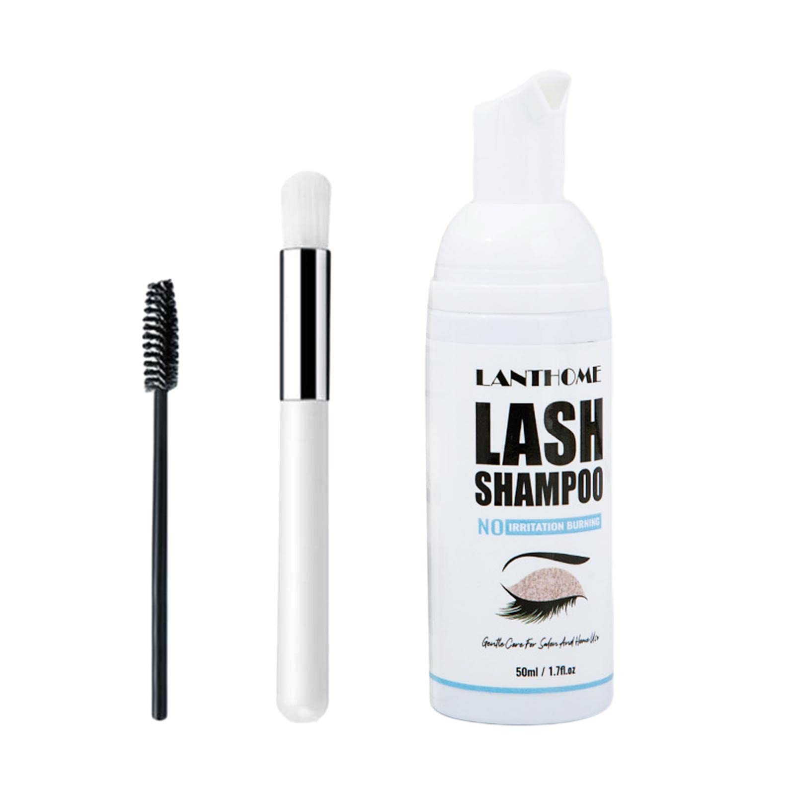 JAZZY PEARLS Eyelash Extension Shampoo 1.69fl.oz Lash Eyelid Foam Cleanser for Salon Home
