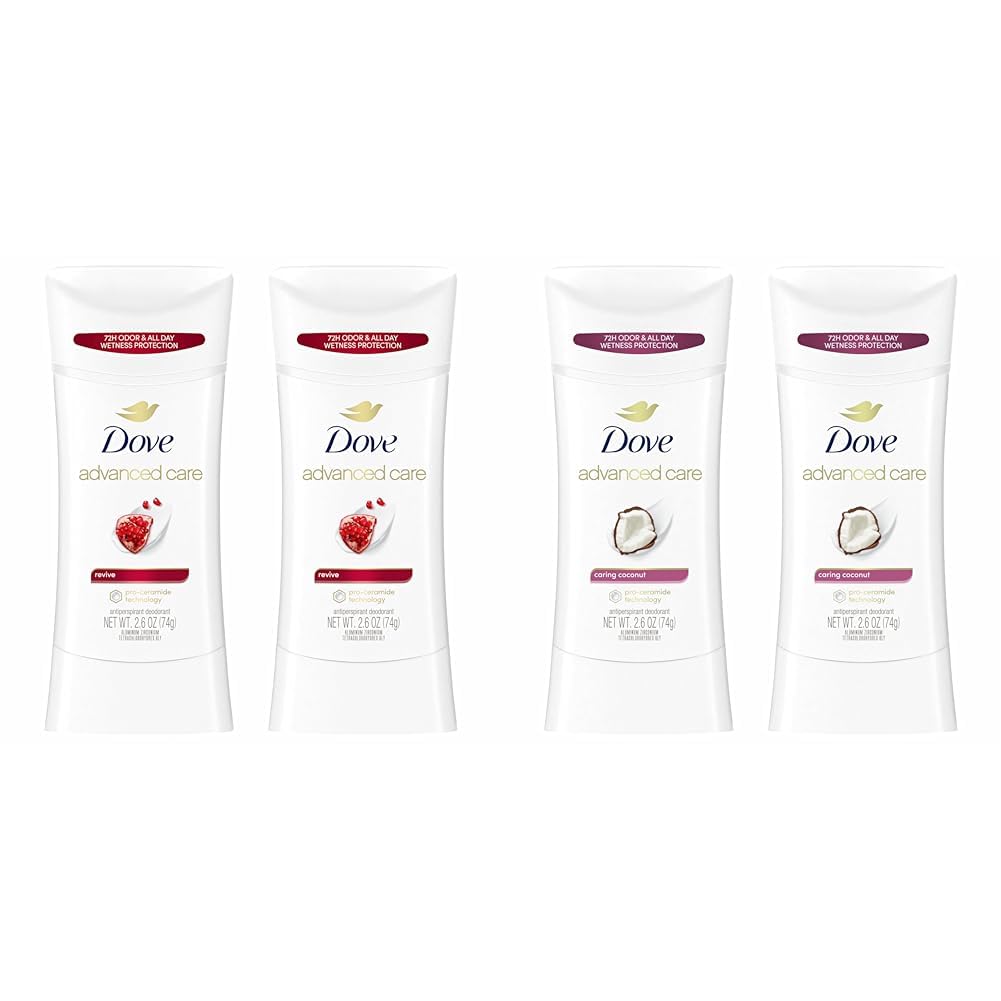 DoveAdvanced Care Antiperspirant Deodorant Stick Revive & Caring Coconut Twin Pack