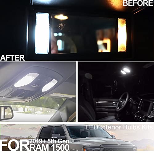 Kit 12 Lámparas LED Interior Blanco 6000K para Dodge RAM 1500 miniatura 4