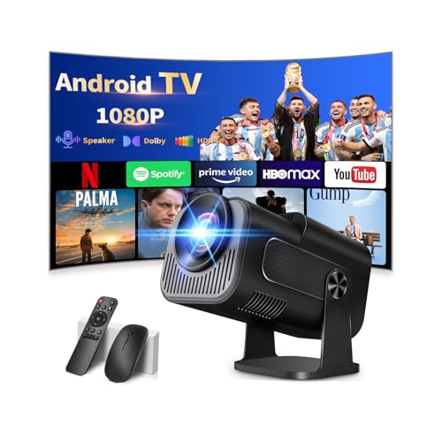 [App integrata] Proiettore Portatile 1080P 4K con WiFi 6 Bluetooth 5.2, Mini Proiettore Portatile...